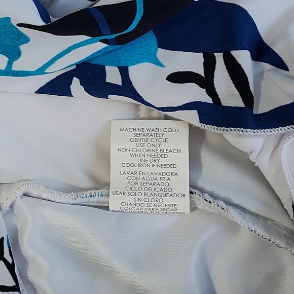 Speechless navy/white/teal floral summery dress size small - Picture 6 of 6